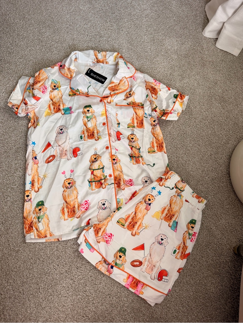 Sheshow Golden Retriever pajama set